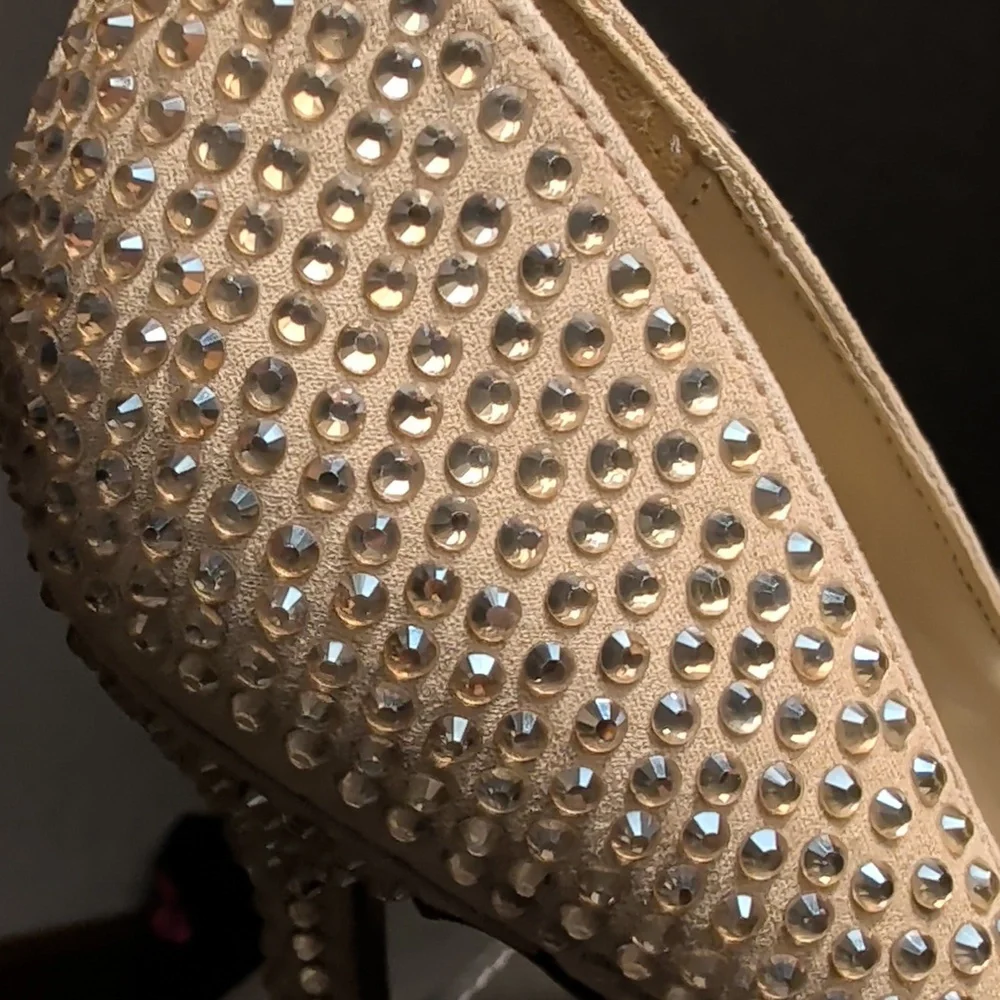 Sam Edelman Antonia Sesame Glitz Crystal Studded Women's Pumps New Size 7